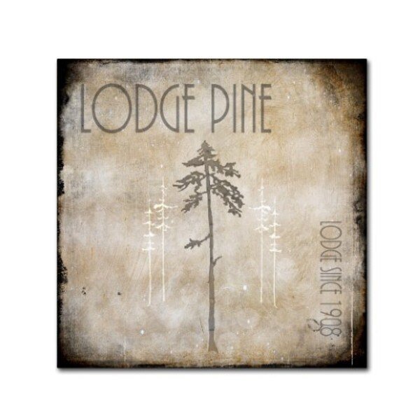LightBoxJournal 'Moose Lodge 2 - Lodge Pole 3' Canvas Art, 35x35, Trademark Fine Art, Mfr#: ALI10300-C3535GG
